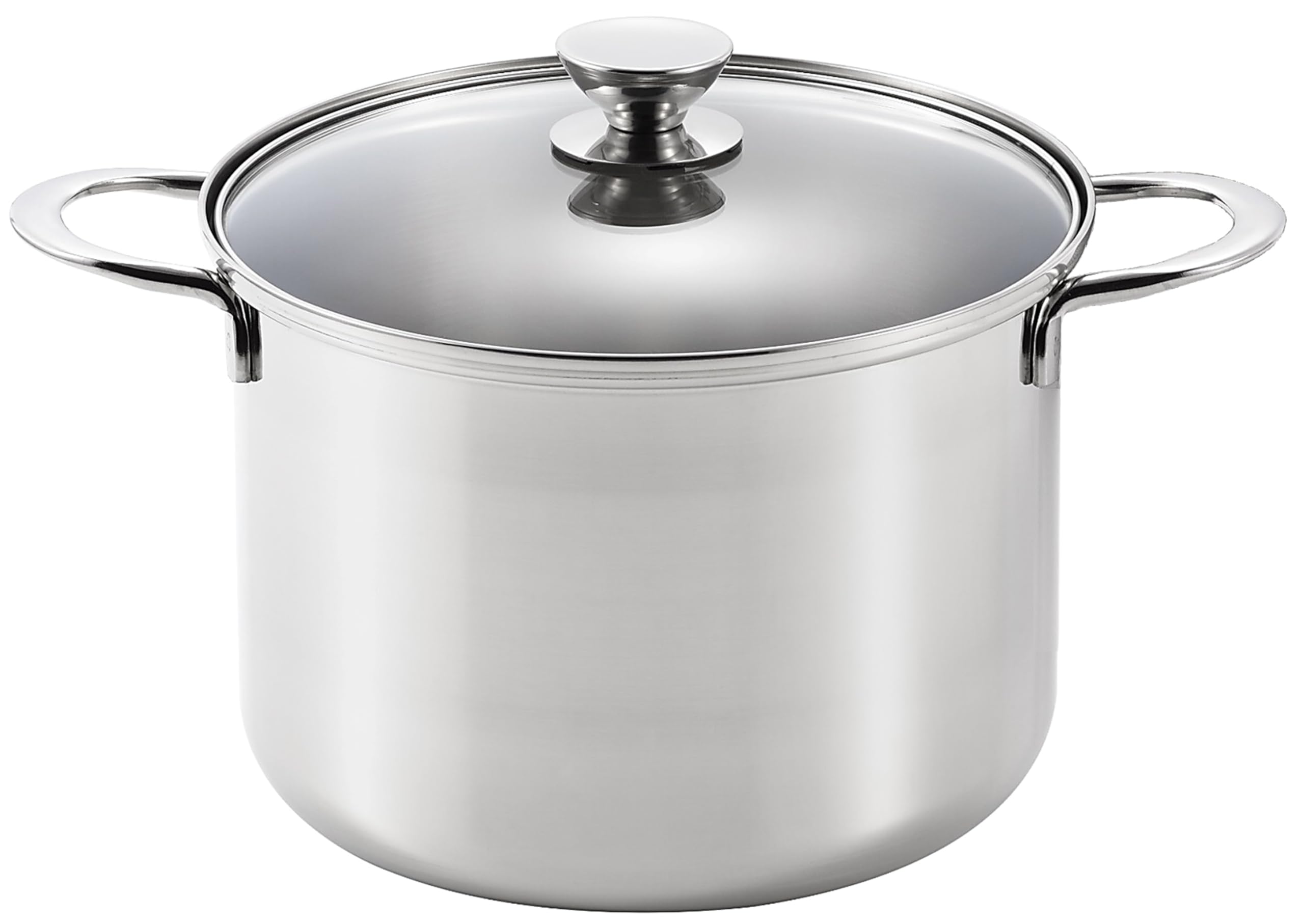 Amazon | 丸山 ルチェンテ 寸胴鍋 22cm 5.8L ガラス蓋 LU-22ZD IH対応